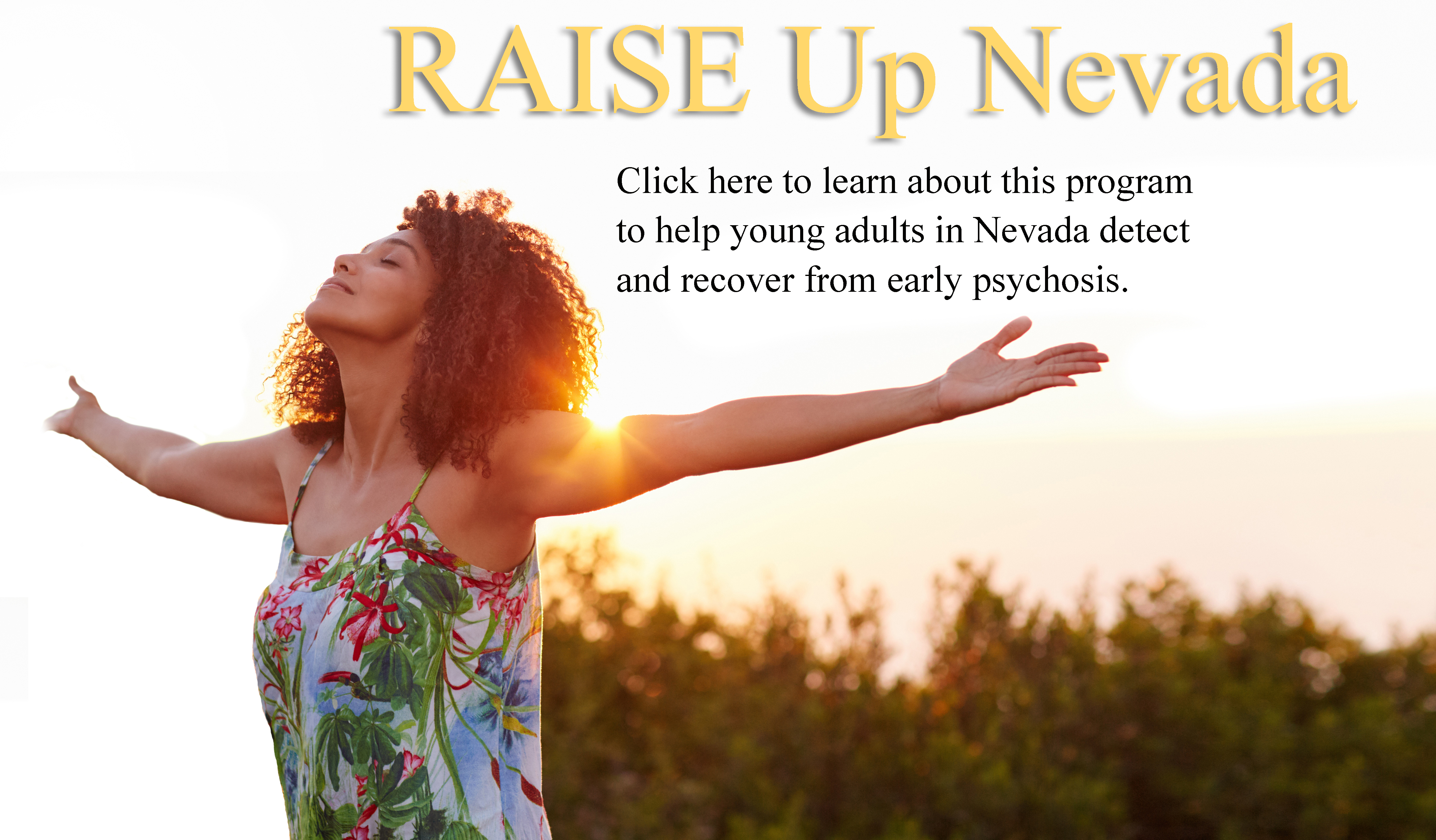 Link to Recovery After Initial Schizophrenic Episode program information, better known as RAISE Up Nevada